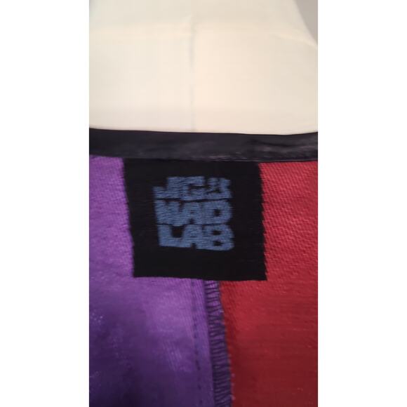 Vintage 80s/90s JG's Mad Lab Patchwork Boho Hand Painted Fabric Boho Kantha Top - Picture 4 of 5